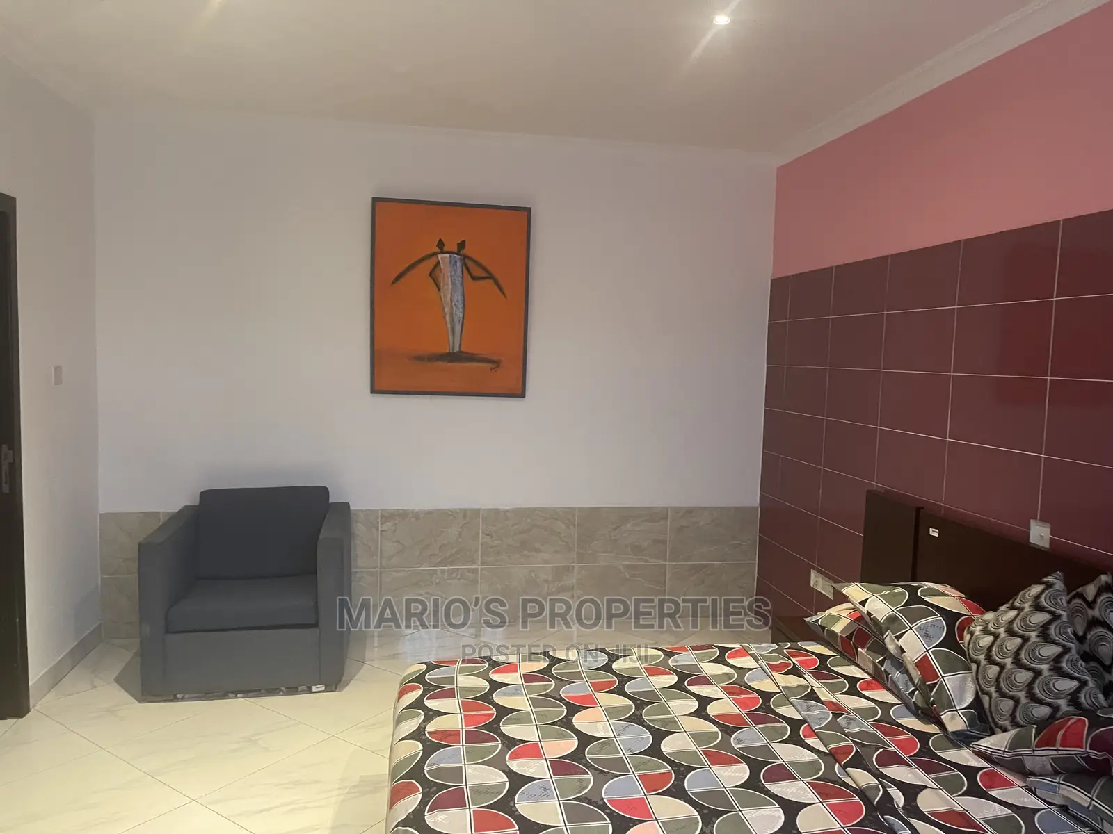 Furnished 1bdrm Apartment in Marios Properties, East Legon for Rent