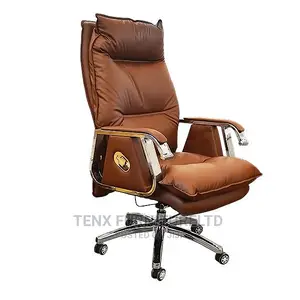 Executive Office Chair Leather Vegan Thread Lining