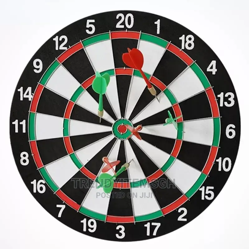 Super Big 17 Inches Double Sided Flocked Dart Board Game
