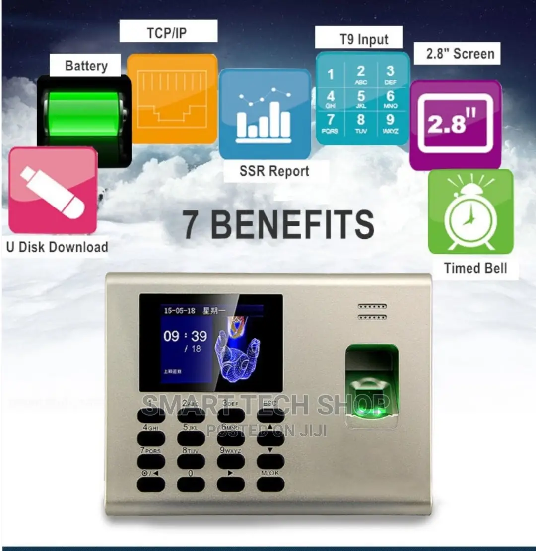 Zk- Fingerprint Time Attendance With Backup Battery