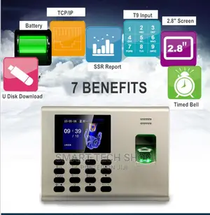 Zk- Fingerprint Time Attendance With Backup Battery
