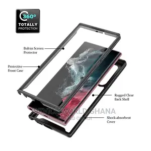 Transparent 360 Case 4 Samsung S26ultra S25ultra S24u S23u S22u S25 22