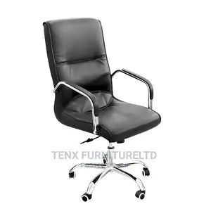 OFFICE CHAIR( With 5 Wheels Base) Chrome