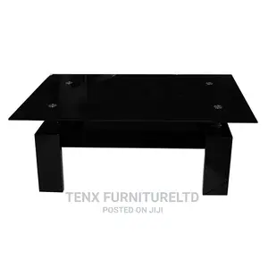 COFFEE TABLE( All BLACK)With Lower Storage Space