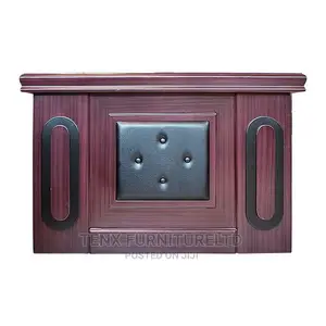 OFFICE Tablewith ( 3 DRAWERS WOODEN) WINE Color
