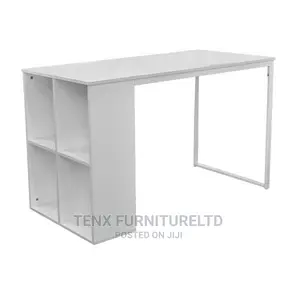 COMPUTER DESK With (Base Compartmen) White