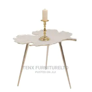 Accent Table ( Leafy Design Silver) Versatile