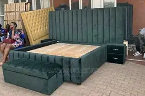 Turkish Master Bed Frame Available With Ottoman and Drawers