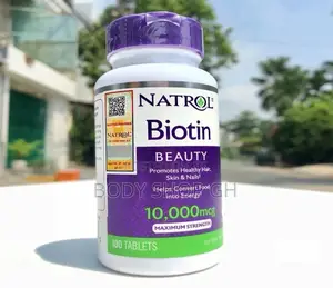 Natrol Biotin 10,000mcg (100 Tabs)For Hair Beard Growth