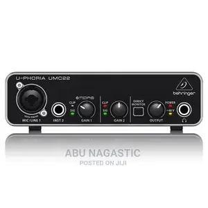Behringer U-phoria Umc22 Usb Audio Recording Interface