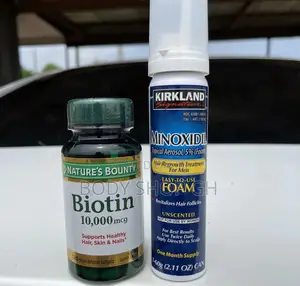 Kirkland Minoxidil Foam + Biotin (Nature’S Bounty ) Package