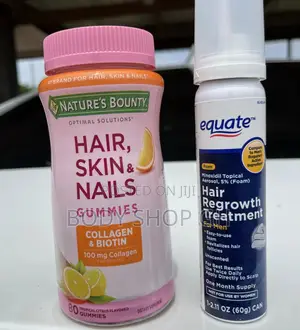 Equate Minoxidil Foam + Hair Gummies Combo Pack- 4 Baldness