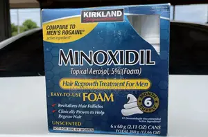 Kirkland Minoxidil Foam for Beard Growth and Receding Hair