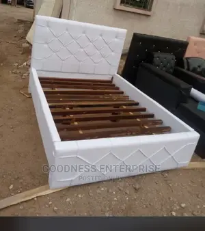 Foreign White Bed Frame