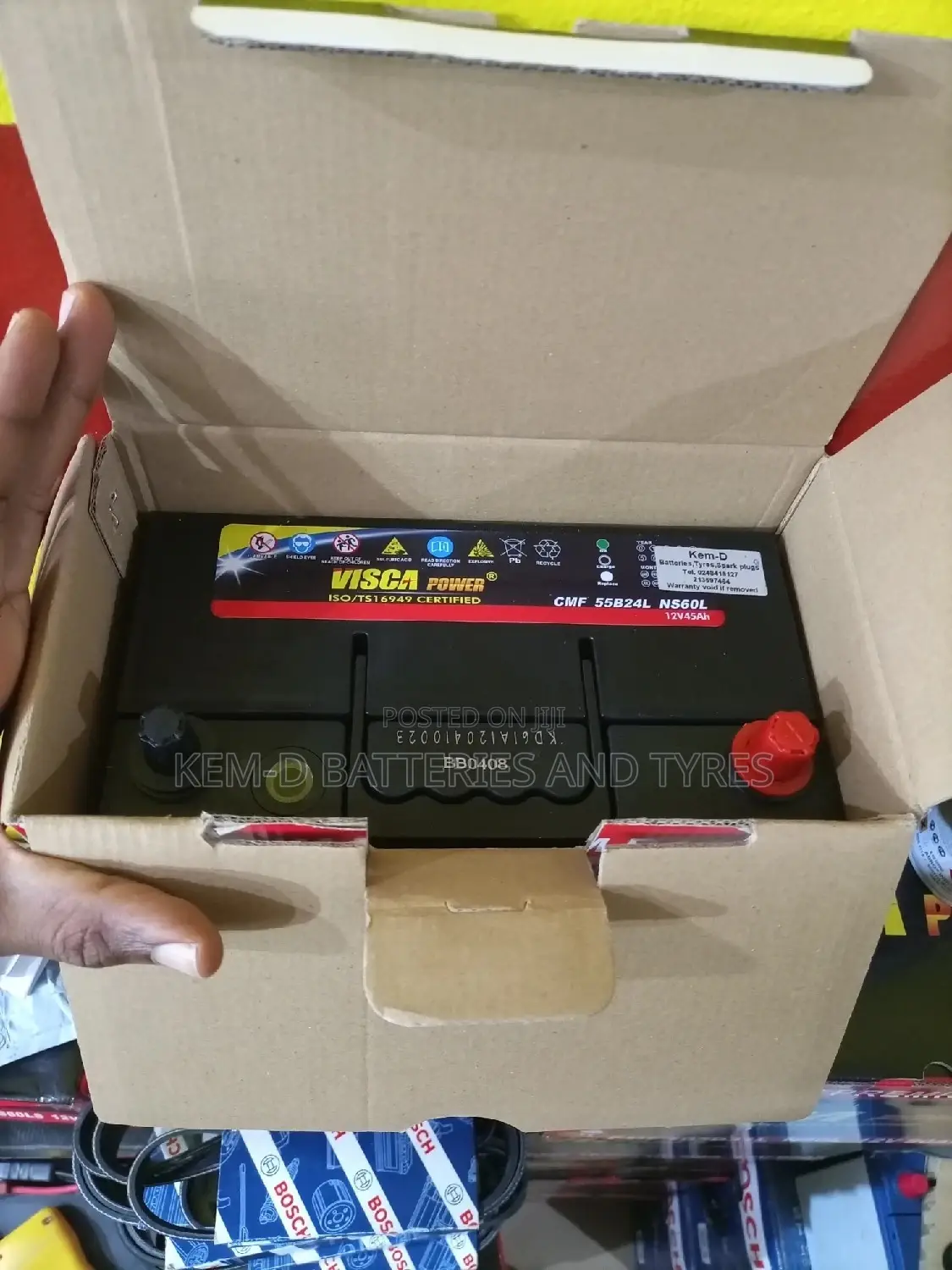 13 Plates 45ah Small Terminals for Toyota Vitz
