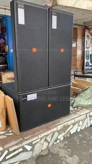JBL Speaker Set With Complete Amplifier Rack, Cables