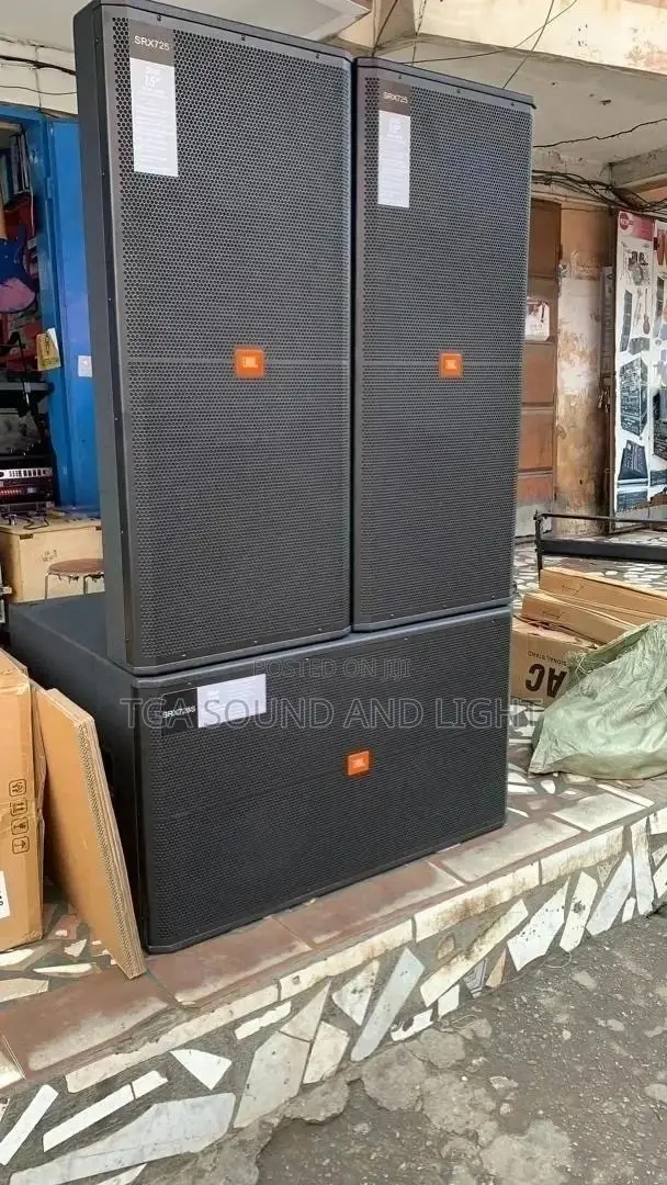 JBL Speaker Set With Complete Amplifier Rack, Cables