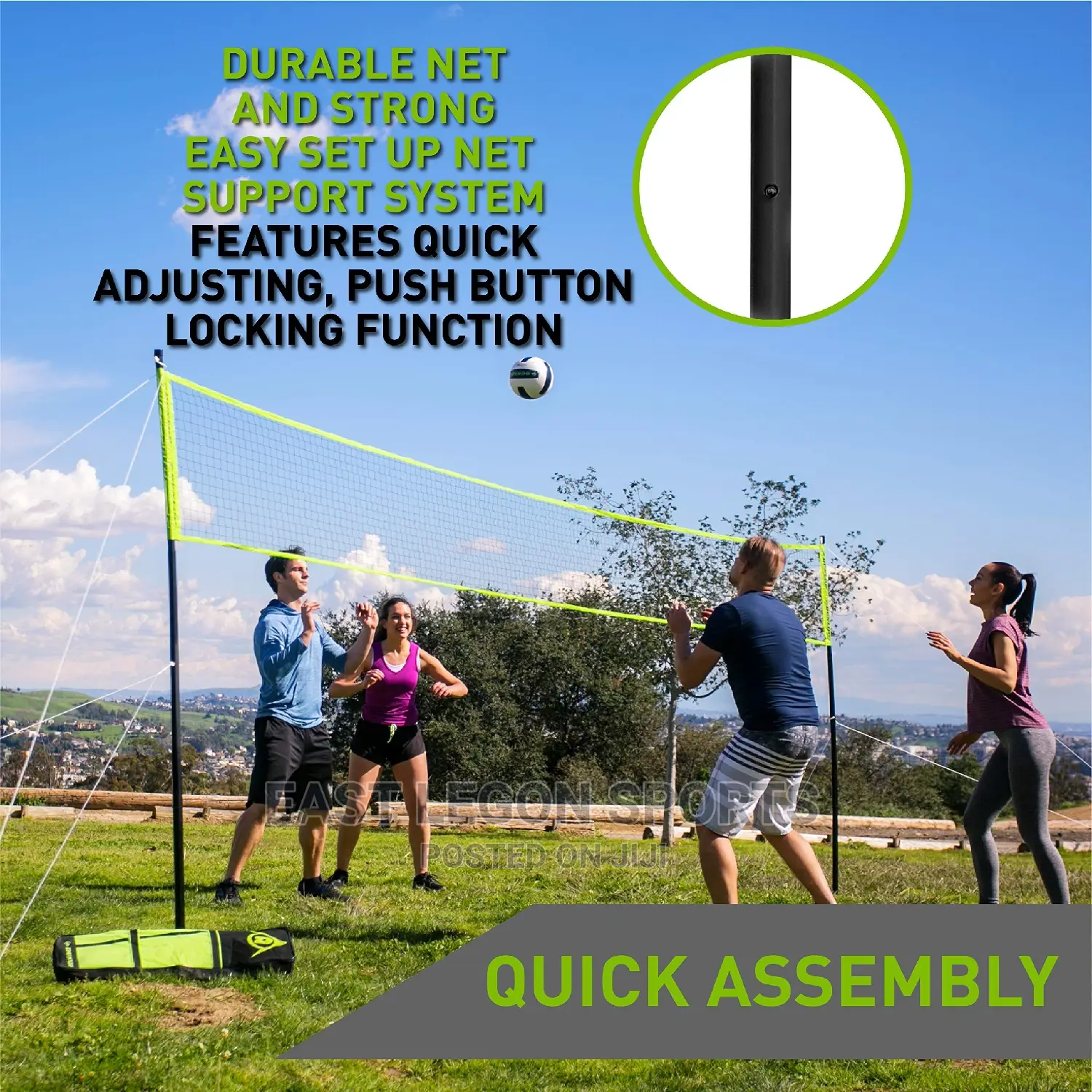 Volleyball Set With Stand, Rope and Ball