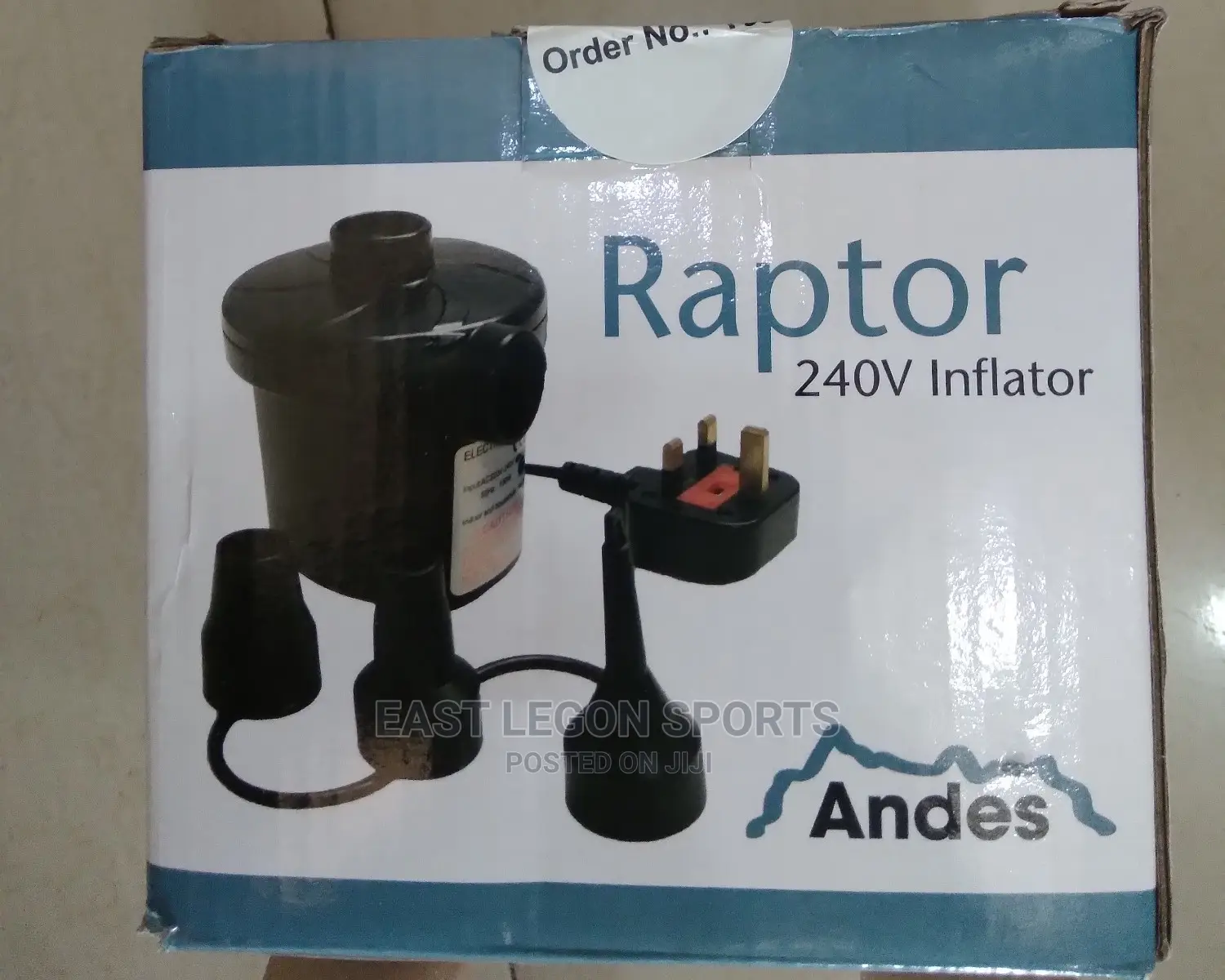 Raptor 240V Inflator/Electronic Pump for Inflatables