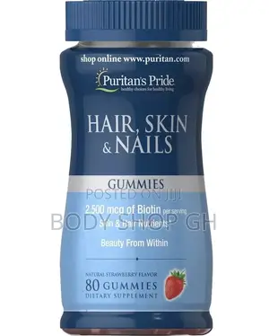 Puritans Pride Hair Beard Growth Gummies (Hair,Skin Nail)