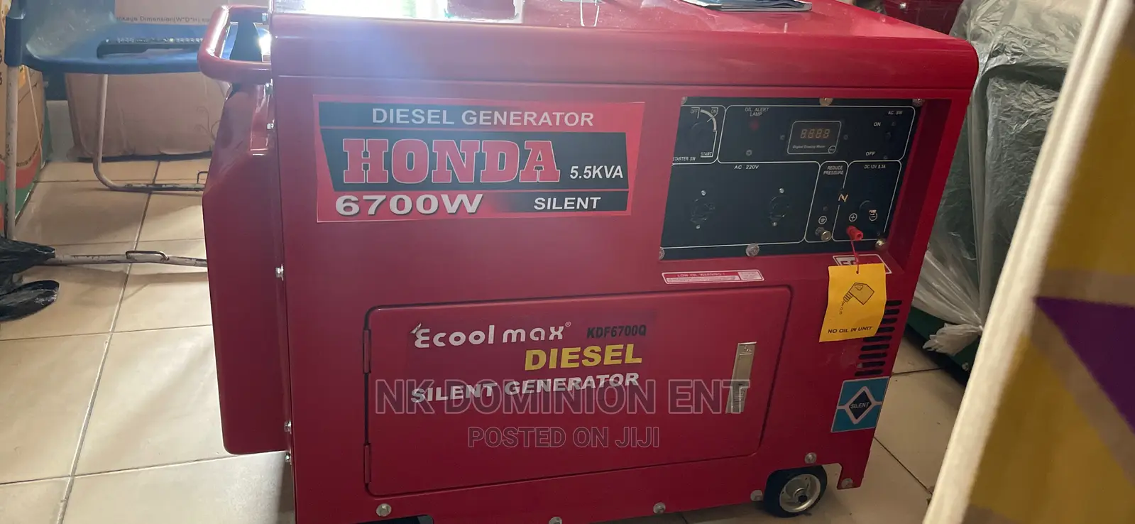 Honda 6700W Generator DIESEL