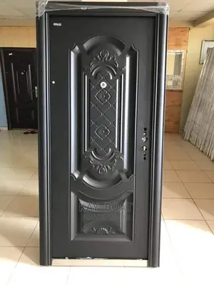 A Heavy Stainless Door With All Accessories
