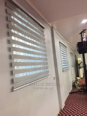 Flowerish Light-Grey Window Blinds