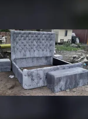 Turkish Queen Size Bed Frame Available With Seat