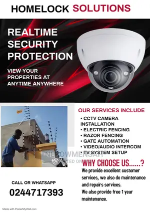 CCTV Electric Fencing Installation