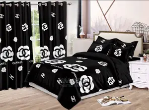 Bedsheet Set With Duvet Cover + Cutains