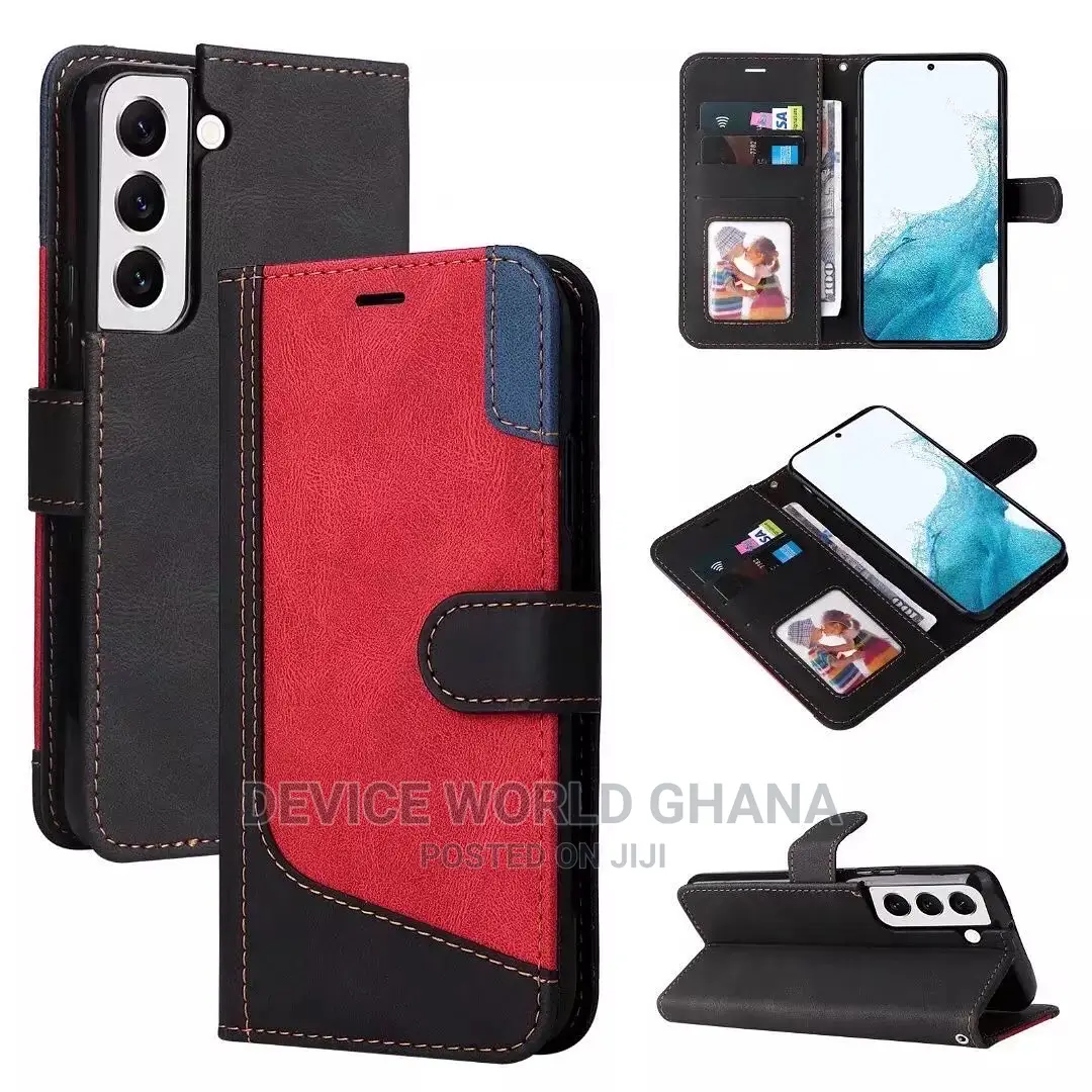 Splice Leather Flip Case for Samsung S22 S22+ S22ultra