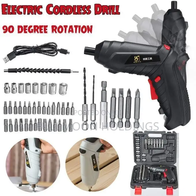 Electric Cordless Screwdriver Rechargeable