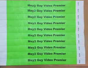 Tear Resistant Ticket Wristbands
