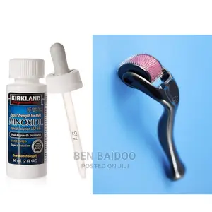 Kirkland 5% Minoxidil And Derma Roler(Best Beard Combo)