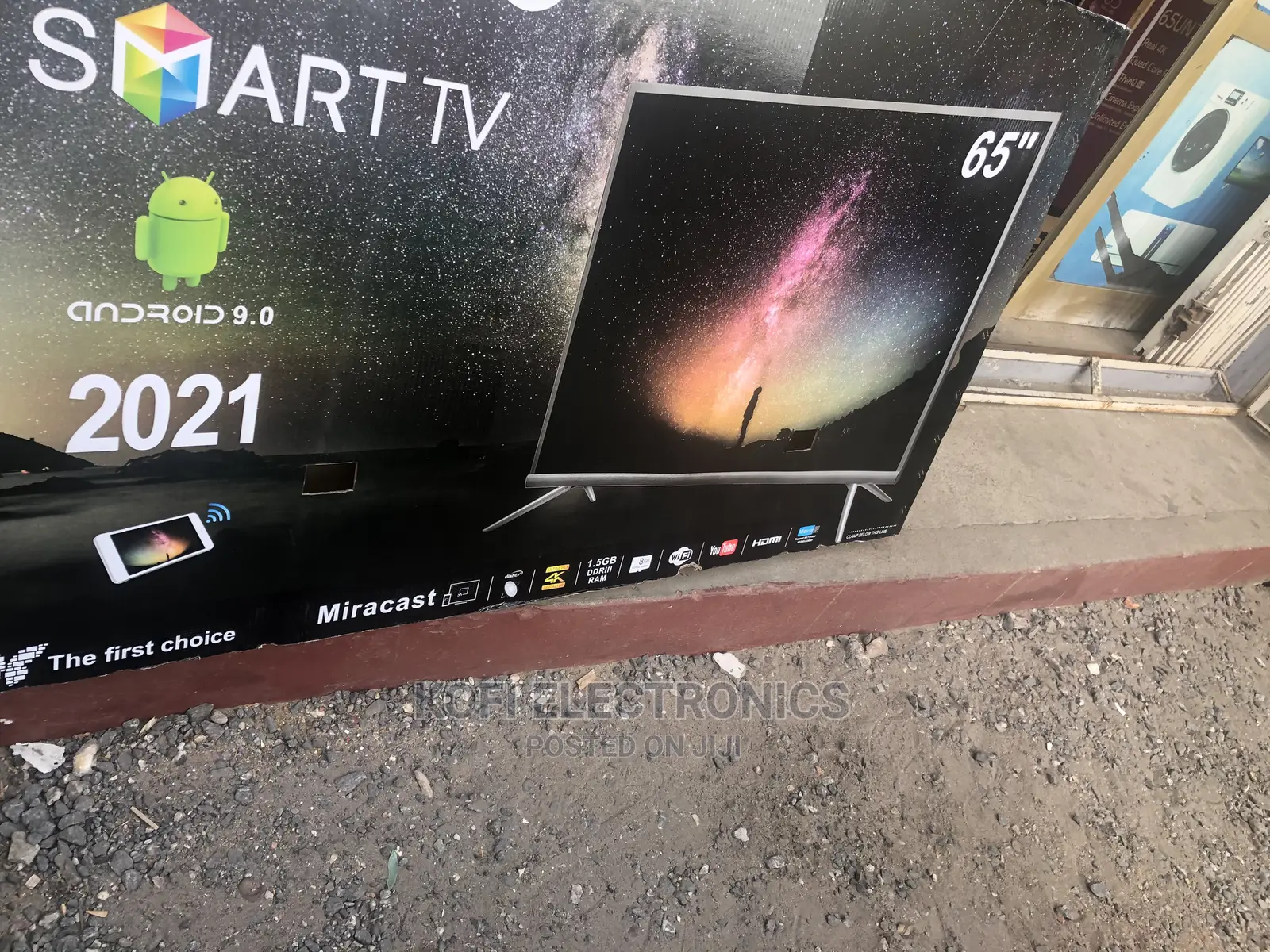Slim Design Asano 65′′ UHD 4K Miracast Smart Satellite TV –