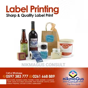 Labels Printing Of Any Shape