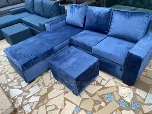 Soft Material L Shaped Sofa. Free Delivery