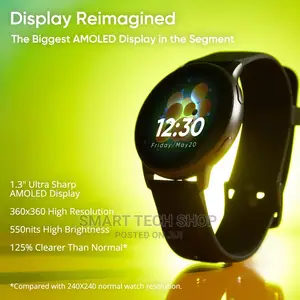 Realme Techlife DIZO Watch R Smart Watch With 12days Battery