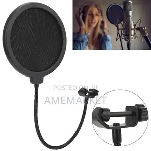 Studio Microphone Pop Filter Mask Shied For Recording