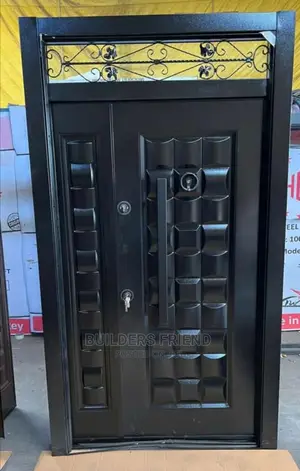 Black Full Metalic Turkish One Half Security Door Complete