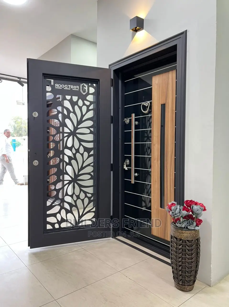 Door in Door Single Turkey Heavyduty Security Door Set