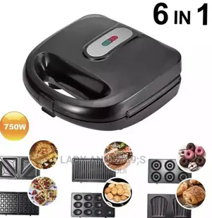 6 in 1 Waffle,Grill , Toaster and Sandwich Maker