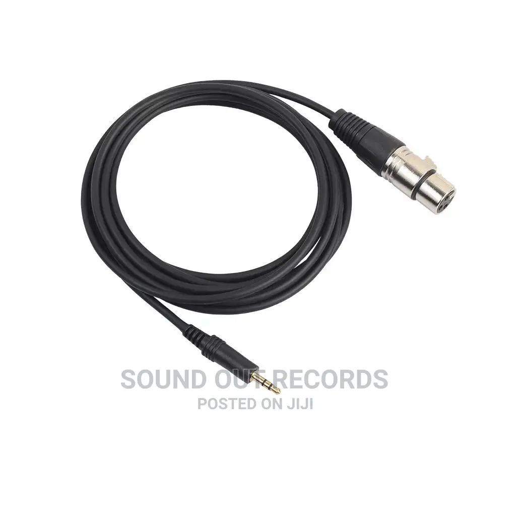 Durable 3.5mm Jack to Male/Female Boom Mic, Shotgun Cables