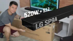LG SP9A, 520W, 5.1.2ch With Meridian Dolby Atmos Soundbar