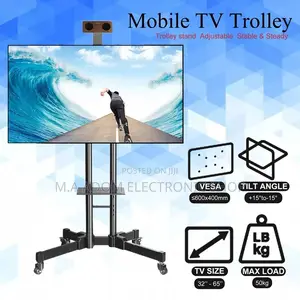 Movable Tv Cart With Wheels Dvd Shelf