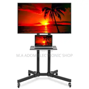 Very Strong Rolling Mobile Tv Cart Led Tvs 32”-70”