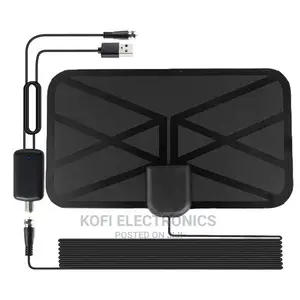 Black HD Digital Indoor Antenna W/Cheaper Delivery Fee