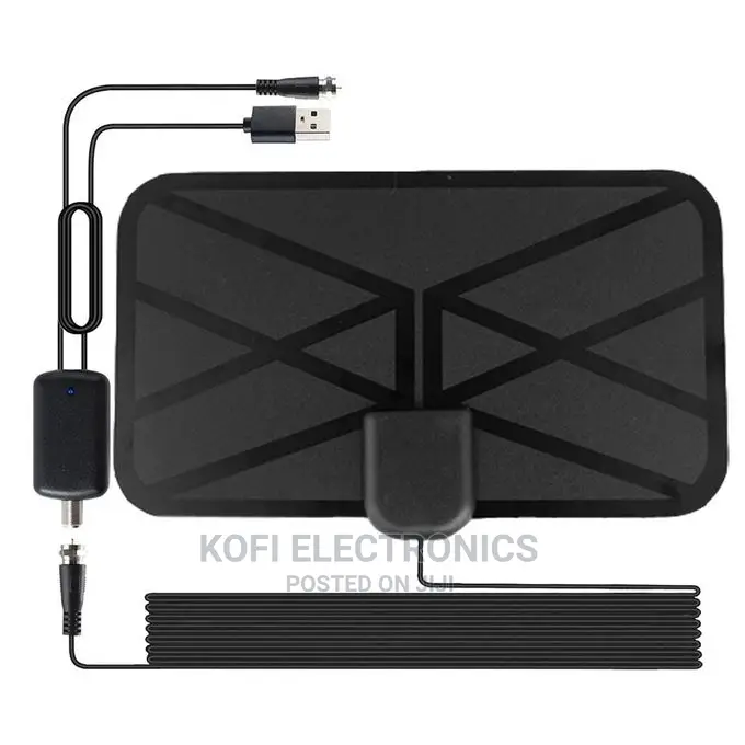 Black HD Digital Indoor Antenna W/Cheaper Delivery Fee