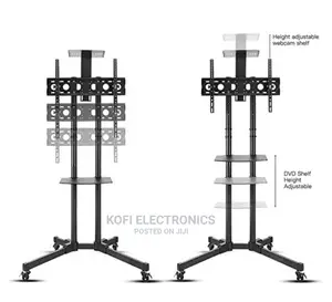 New Metal TV Trolley Stand Mount With Wheels for 32”-70” Tvs