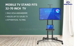 Mobile Tv Trolley Fits 33”-70 Inch Tv